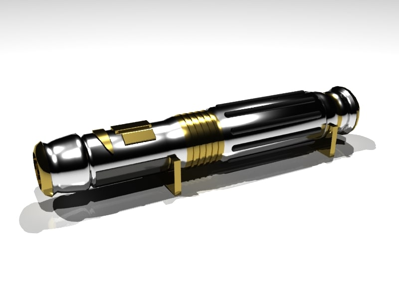 free mace windu lightsaber 3d model
